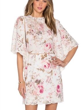 Zimmermann floral Lace Mini Dress